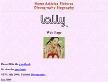 Tablet Screenshot of lolly.uk.com